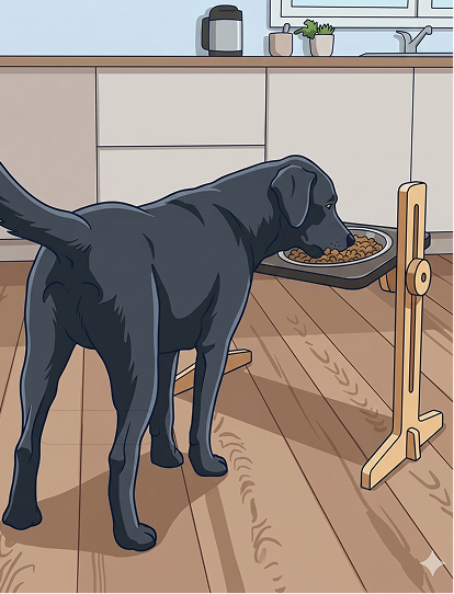 Dog eating